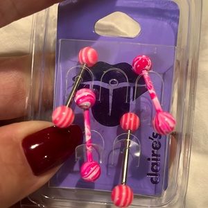 Stainless steel body jewelry - 4 pieces